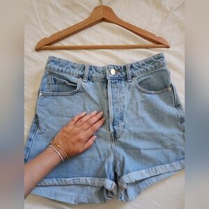 Zara Light Blue Denim Shorts